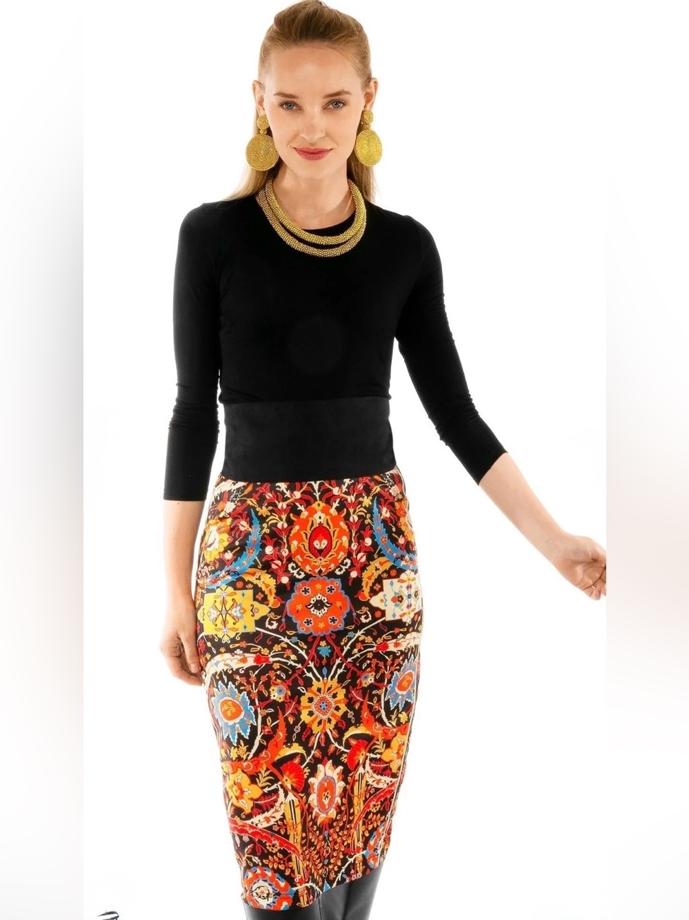NWT Gretchen Scott Jersey Pencil Skirt - Magic Carpet
